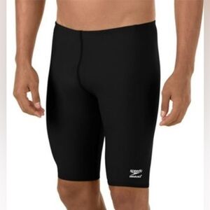 Speedo Black Endurance Jammer Quick Dry Shape Retention Soft Swim Shorts 30/M